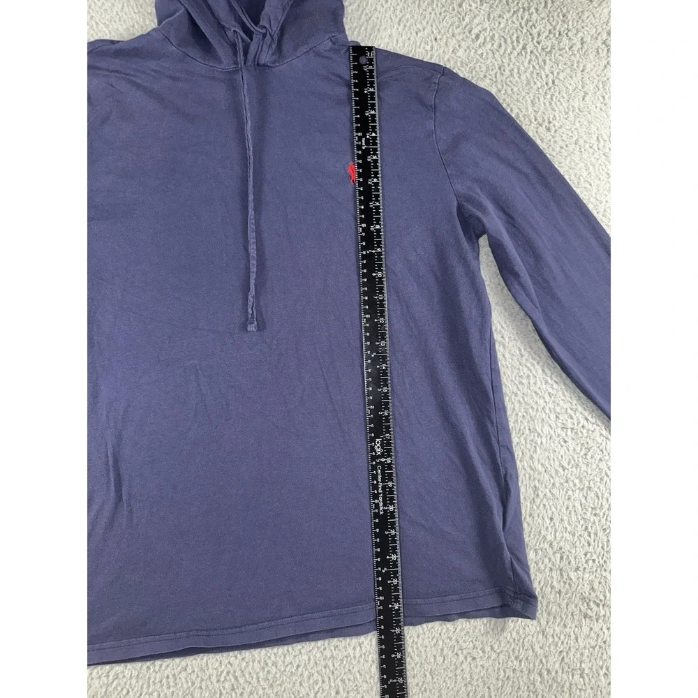 Polo Ralph‎ Lauren Hooded T Shirt Men Medium Small Pony Nautical Classic Preppy